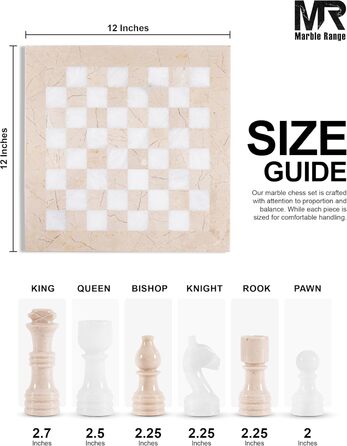 Шаховий набір з мармуру для дорослих, ручної роботи, 32 фігури, 2 додаткові королеви, коробка для зберігання, розкішна подорожна гра, елегантний подарунок для дому (Кораловий & Темно-коричневий) (Верона & Білий)