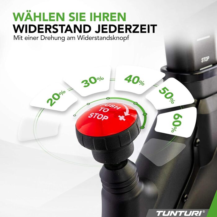 Велотренажер Tunturi Cardio Fit S20 Sprinter - З низьким порогом входу, Bluetooth, ручне регулювання опору