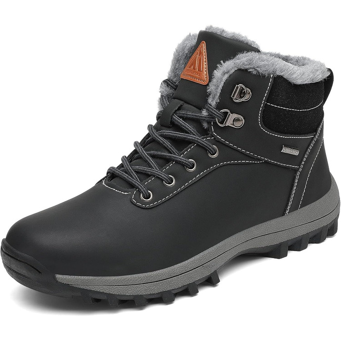 Зимові черевики Mishansha для жінок та чоловіків, теплі, водонепроникні, для ходьби, розмір 36-48, чорний