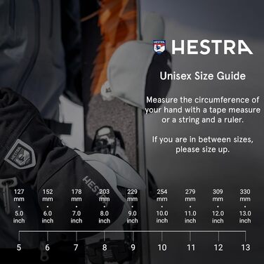 Зимові гірськолижні рукавички Hestra Heli Ski 5-Finger унісекс, оливкові, розмір S