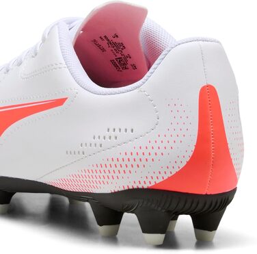 Дитячі футбольні бутси PUMA Vitoria II FG/AG Jr для футболу, 32 EU, білий/червоний
