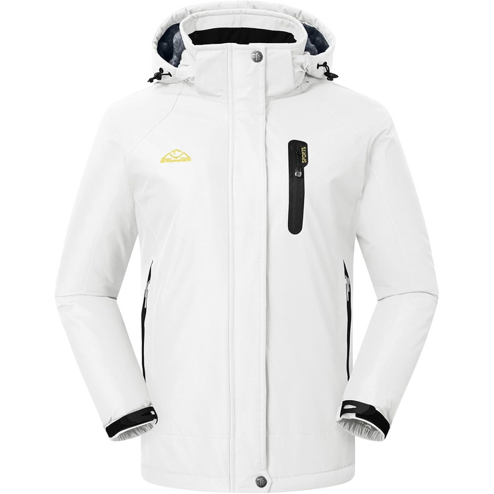 Жіноча зимова куртка Ysento: водонепроникна, софтшел, тепла, вітрозахисна, для сноуборду та активного відпочинку (біла, розмір S)