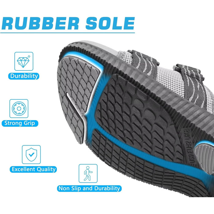 Чоловічі трекінгові сандалі KuaiLu: зручні, ортопедичні, для підтримки стопи при фасціїтісу, літні, легкі, відкриті, з регулюванням на липучці (44 EU, чорно-сірий)