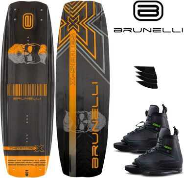 Комплект для вейкбордингу BRUNELLI Carbon 138 см з кріпленнями Jobe Maze