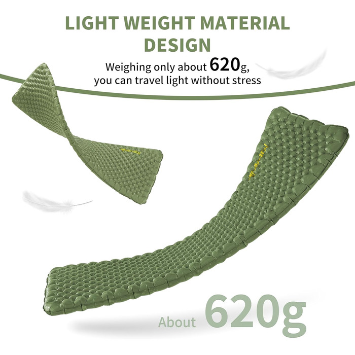 Naturehike IsoMatte Thermal Serie 4.6R - Килимок для кемпінгу Ultralight 4-сезонний (-15°C) Саморозгортання з надувною сумкою, ізольований, високий R-значення, для зими, прямокутний 186*58 см