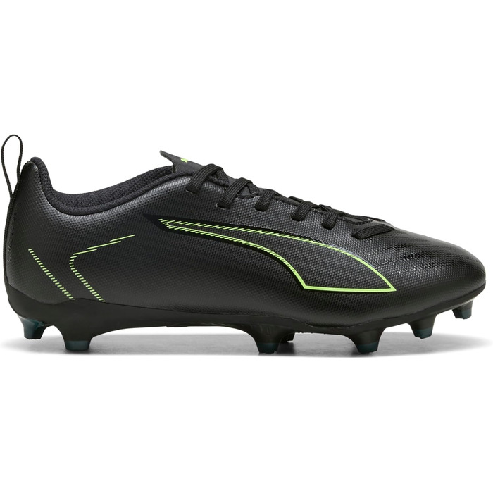 Дитячі футбольні бутси PUMA Ultra 6 Play FG/AG Jr. для гри на траві та штучному покритті, 31 EU, чорний/зелений