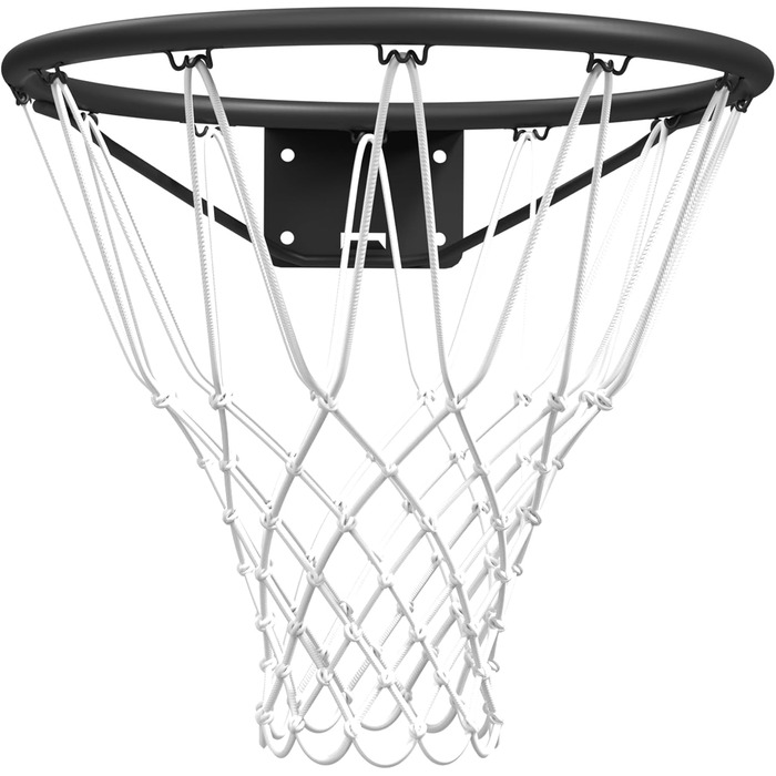 Bee Ball Баскетбольний кошик 45 см з кільцем, сіткою та настінним кріпленням, офіційний розмір