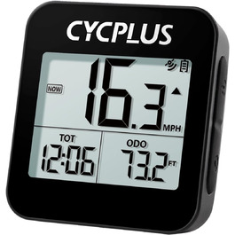 GPS велосипедний комп'ютер CYCPLUS G1, бездротовий велоспідометр, водонепроникний IPX6, лічильник кілометрів, чорний