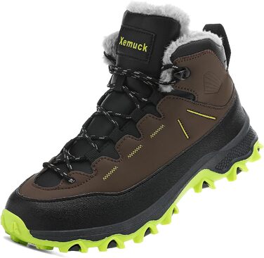 Дитячі трекінгові черевики Kinder: комфортні, теплі, для походів (EU 30-39, коричневі)