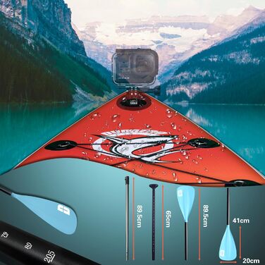 Надувна SUP дошка Stand Up Paddle Board 330x76x15 см, знімні 3 плавники, сидіння для каяка, регульоване подвійне весло, тримач для камери, комплект аксесуарів, вантажопідйомність до 150 кг, червона