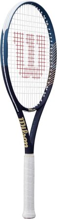 Тенісна ракетка Wilson Blade 101L V9 для дорослих, синьо-біла, розмір 4-1/8