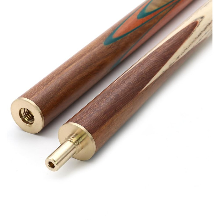 CUESOUL 57' Ручний снукерний кий з 3/4 суглобом та міні-подовжувачем для кінця, в кейсі з алюмінію Karella D304