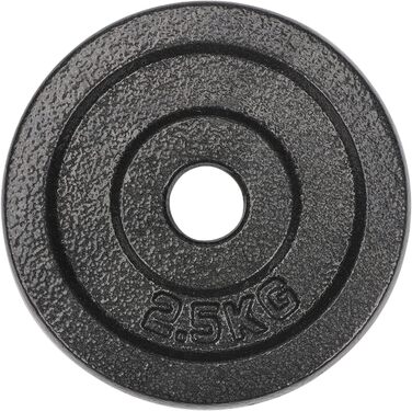 Диск для гантелі DoYourFitness 2,5 кг, чавунний, отвір 28/29 мм, сірий