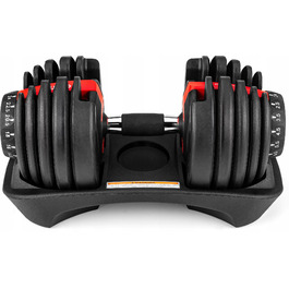 Регульовані гумовані гантелі Gymtek 1 x 24 кг