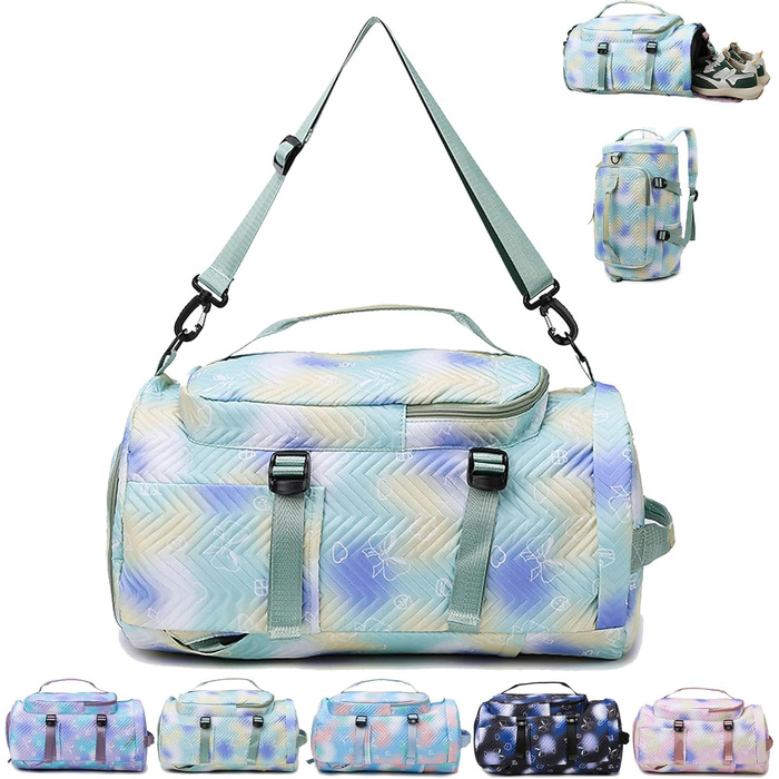 Спортивна сумка для дівчаток AUNGKWANG, водонепроникна, з відділенням для взуття та мокрих речей (рожева)