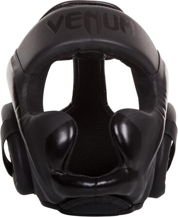 Шолом Venum Helm Elite нео матовий чорний, універсальний розмір, захисний для боксу та MMA