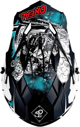 Шолом O'NEAL 2SRS Helm SLICK чорний/сірий L, неоновий жовтий