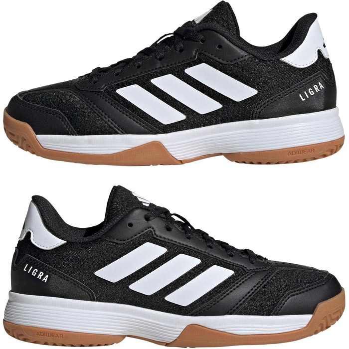 Дитячі кросівки для залу adidas Ligra 8 Indoor, Core Black/Cloud White, розмір 36 EU