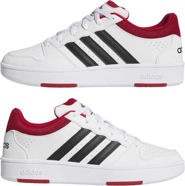 Чоловічі кросівки adidas Hoops Classic (35.5 EU, Cloud White Team Victory Red Core Black)