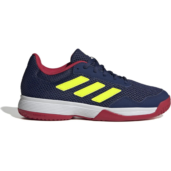 Дитячі тенісні кросівки adidas Gamespec Kids, синьо-лимонного кольору, розмір 33 EU
