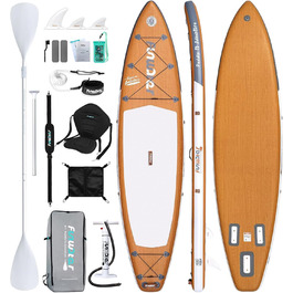 Надувна SUP-дошка FunWater 350 см з сидінням, веслом 2-в-1 та насосом