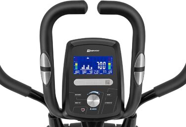 Еліптичний тренажер Hop-Sport HS-060C, ергометр, 16 рівнів навантаження, APP-керування, HRC, для дому, макс. вага 150 кг, сріблястий