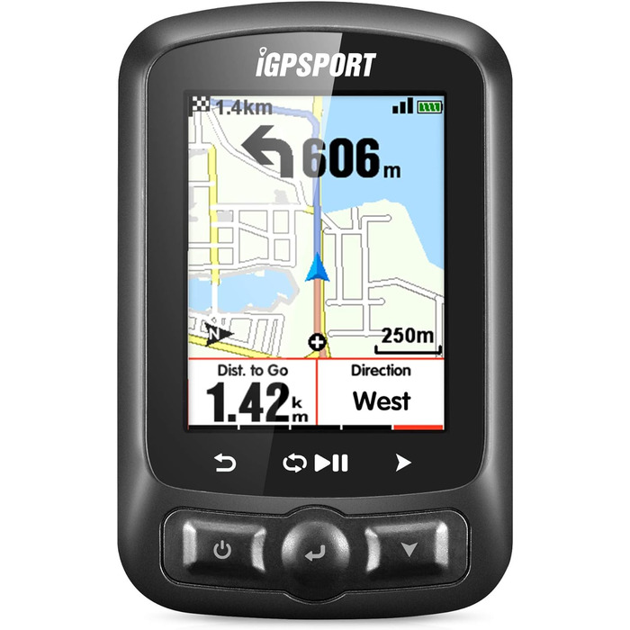 Велокомп'ютер iGPSPORT iGS620 з GPS, датчиками швидкості, каденсу та пульсу, з картами та навігацією, бездротовий