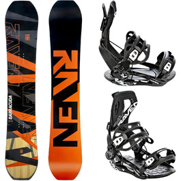 Сноуборд Raven Barracuda Carbon Orange + Фіксуючі кріплення Fastec FT360 (160 см)