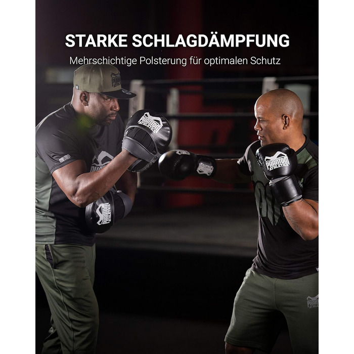 Набір боксерських подушок Phantom Athletics Pratzen - 2 шт. чорний/сірий