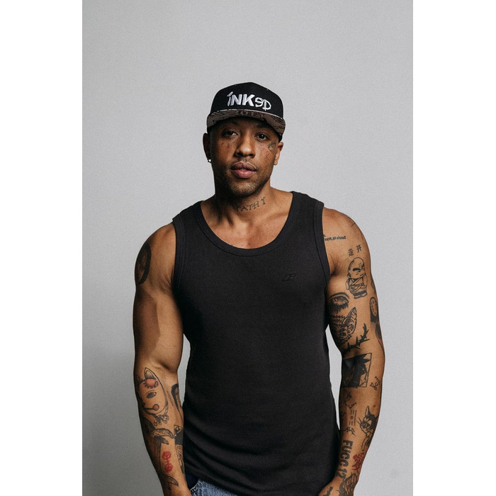 Кепка-снэпбек Nebelkind Inked Black — унісекс бейсболка з прямим козирком, регульований розмір, стильна вулична кепка (Streetwear), чорна