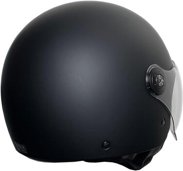 Мотоциклетний шолом Rallox 229-2 матовий чорний S-XL