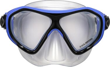 Дитячий набір для підводного плавання US.Divers DORADO II JR: маска, трубка, ласти, 180° огляд, UV-захист, антизапотівання, синьо-чорний, для дітей від 6 років