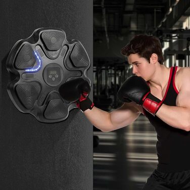 Музична скринька з Bluetooth, 9 режимів швидкості, настінний LED програвач, електронна розумна іграшка з підрахунком, біла, рукавички для дорослих