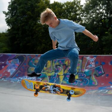 Скейтборд Tony Hawk Signature Series 78,7 см, 9-шарове кленове дек для трюків, спуску, круїзингу та карвінгу, дизайн 