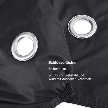 Водонепроникний чохол для велосипеда 210T Nylon, міцний захист від негоди, 200 x 80 x 110 cm, з отвором від крадіжки, сумка, захист для скутера та електровелосипедів