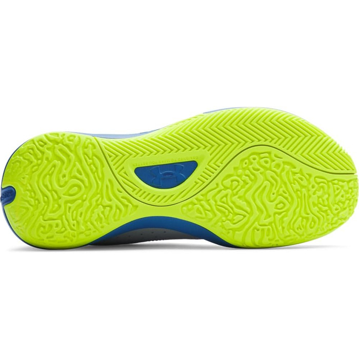 Кросівки баскетбольні чоловічі Under Armour UA Lockdown 7 Low (44/44.5 EU, Blue Calm Blue Atlantis High Vis Gelb)