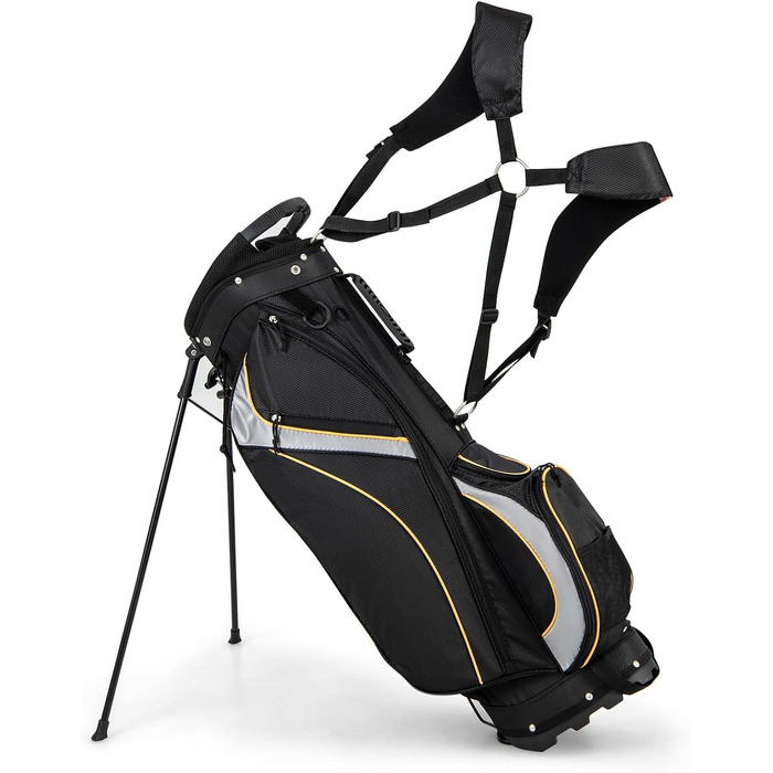 Сумка для гольф-клубу LIFEZEAL зі стійкою, 8 відділень, для чоловіків та жінок, 28 x 21 x 89,5 см