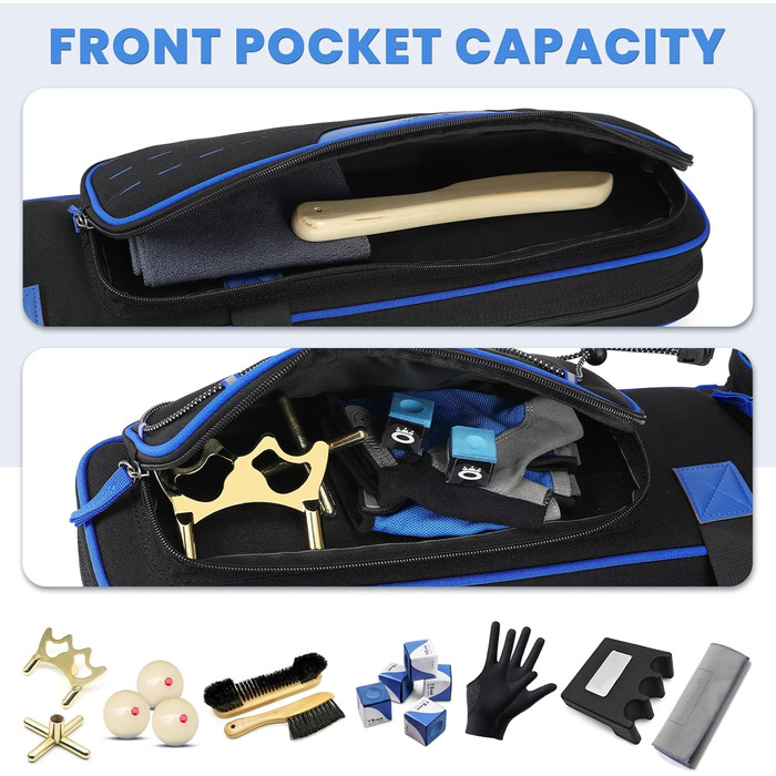 Чохол для більярдних київ BOSSTIN, 5x5, м'який, 2 синій: 3 X 4