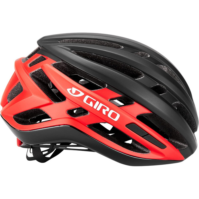 Велосипедний шолом Giro Agilis чорний/червоний, розмір S, матовий, 2024