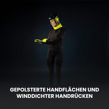 Велосипедні рукавички GripGrab Ride Windproof - жовті, Hi-Vis, осінь/весна, тонкі, з підкладкою