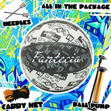 Баскетбольний м'яч Fantecia, розмір 5, професійний, для змагань, гумовий, з високою відскоком