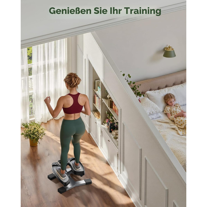 Сходи для фітнесу Sportsroyals для дому – степер з тросами для тренування ніг, рук та сідниць, фітнес для дому та офісу (02-Twist stepper)