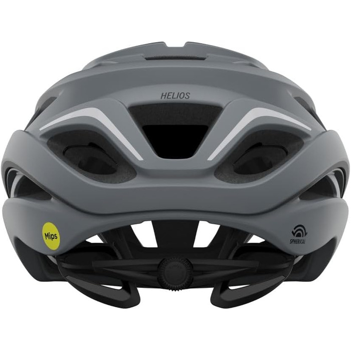 Велошолом Giro Helios Spherical матовий Sharkskin сірий 2024 для шосейного велосипеда