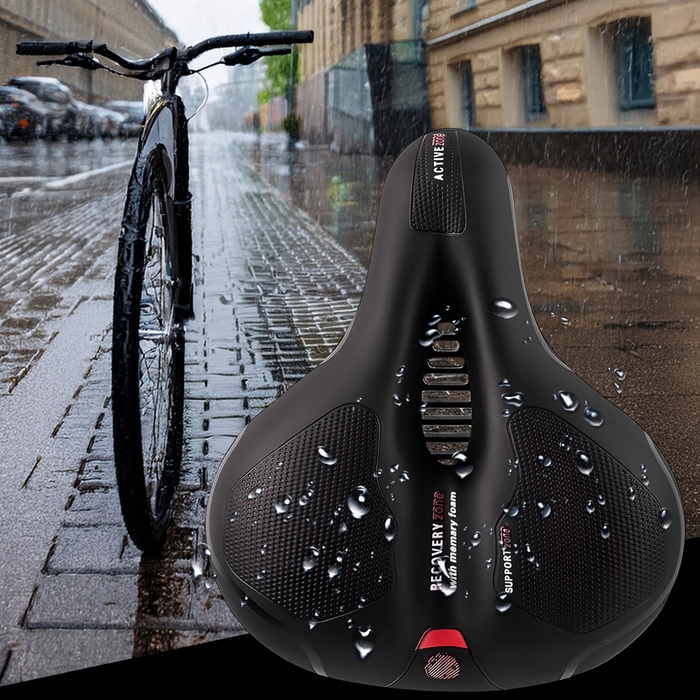 М'яке велосипедне сідло: спортивне, широке, з вентиляцією та відбивачем