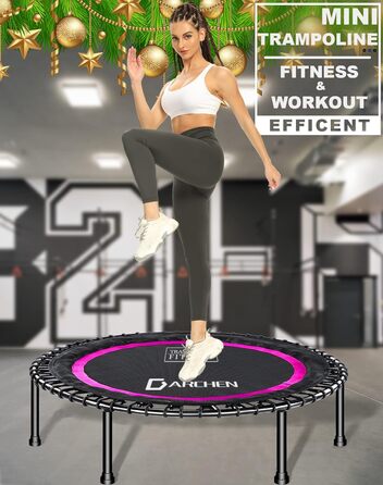 Трамплін для фітнесу DARCHEN 450F рожевий без ручки – для дому та занять спортом