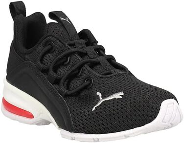 Кросівки PUMA Axelion для чоловіків (30 EU, Puma Black Puma Silver High Risk Red)