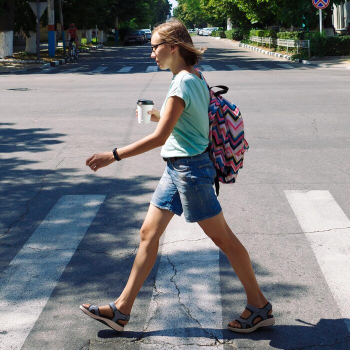 Сандалії жіночі DREAM PAIRS для трекінгу та відпочинку, EVA-устілка, підошва TPR, регульовані ремінці, 41.5 EU, Marine