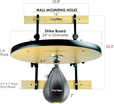 Платформа для Speed Bag MaxxMMA - міцна, регульована висота, для боксу та фітнесу