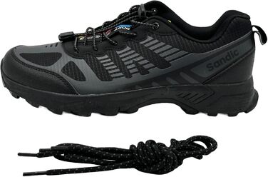 Чоловічі та жіночі трекінгові черевики для хайкінгу та бігу (43 EU, чорний, темно-сірий)