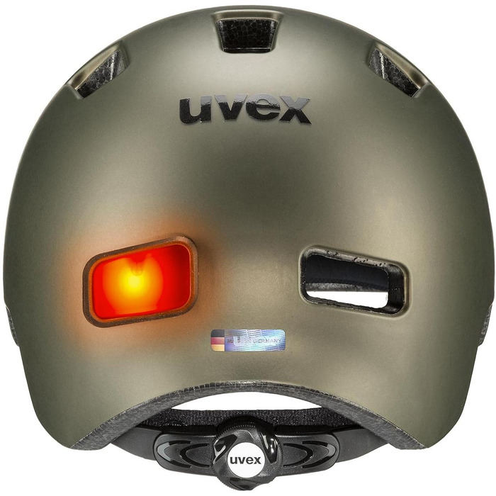 Велосипедний шолом uvex City 4 з LED для міста, універсальний, легкий, регульований розмір, для жінок і чоловіків